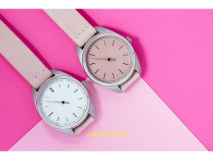 Einzeigeruhr für Damen von TIMEMATE - Mate 302 Silver Rosé White